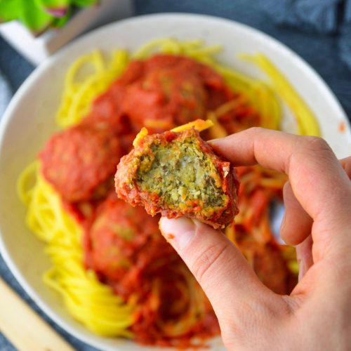vegan gluten free spaghetti and meatballs