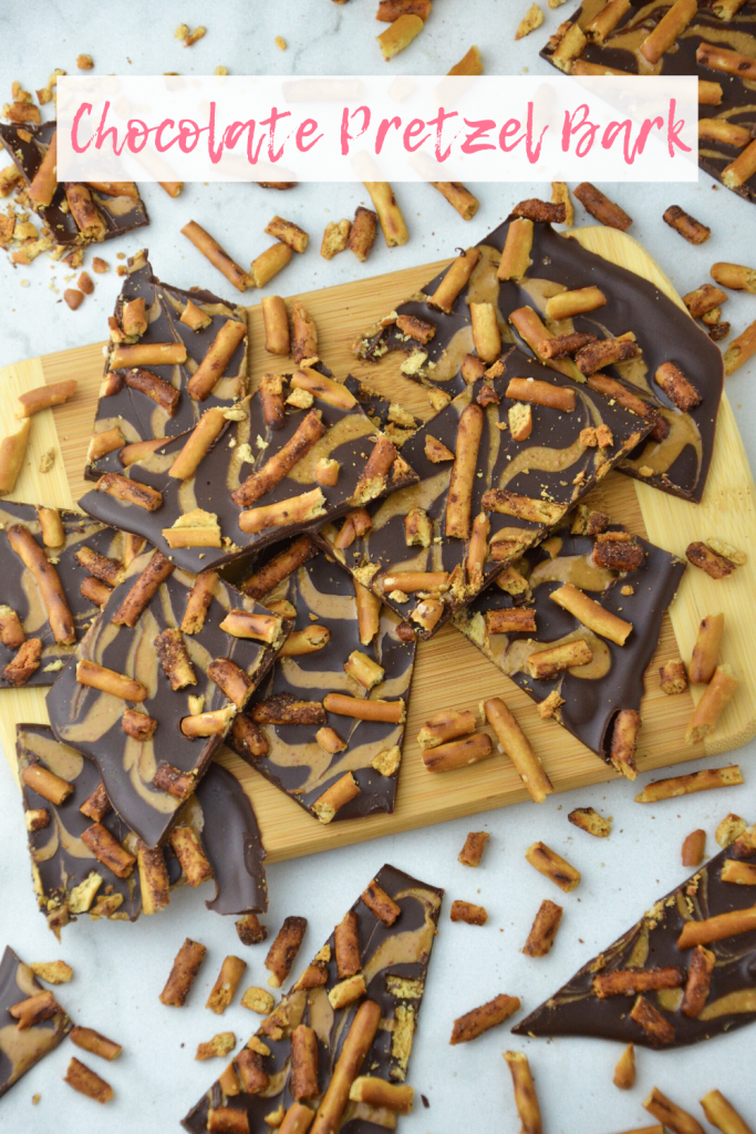 chocolate pretzel bark- veggie world recipes