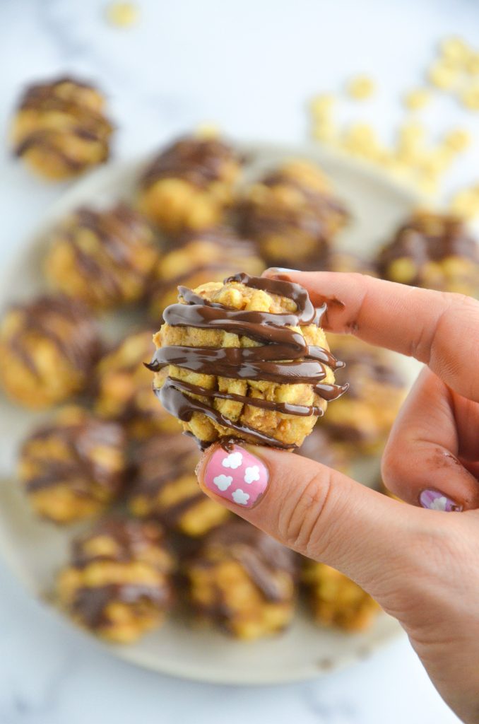 peanut butter chocolate cereal bites