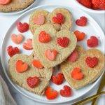 valentine's day heart pancakes
