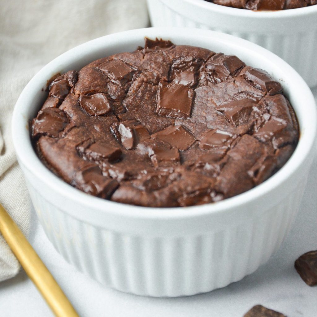 chocolate oatmeal in a bowl