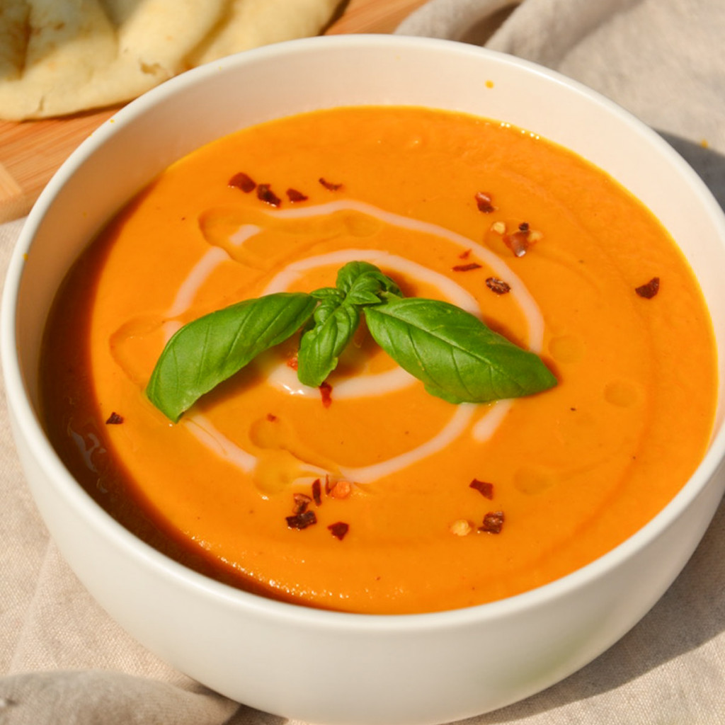 bowl of healthy sweet potato soup recipe