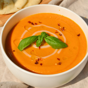 bowl of healthy sweet potato soup recipe