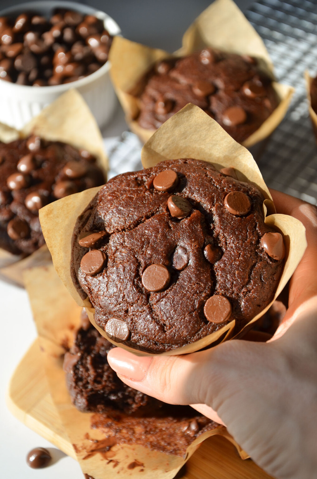 Best Vegan Chocolate Muffin Recipe (Double Chocolate)