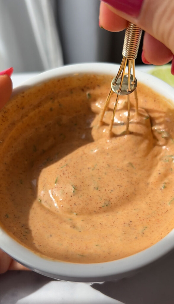 a bowl of homemade chipotle sauce