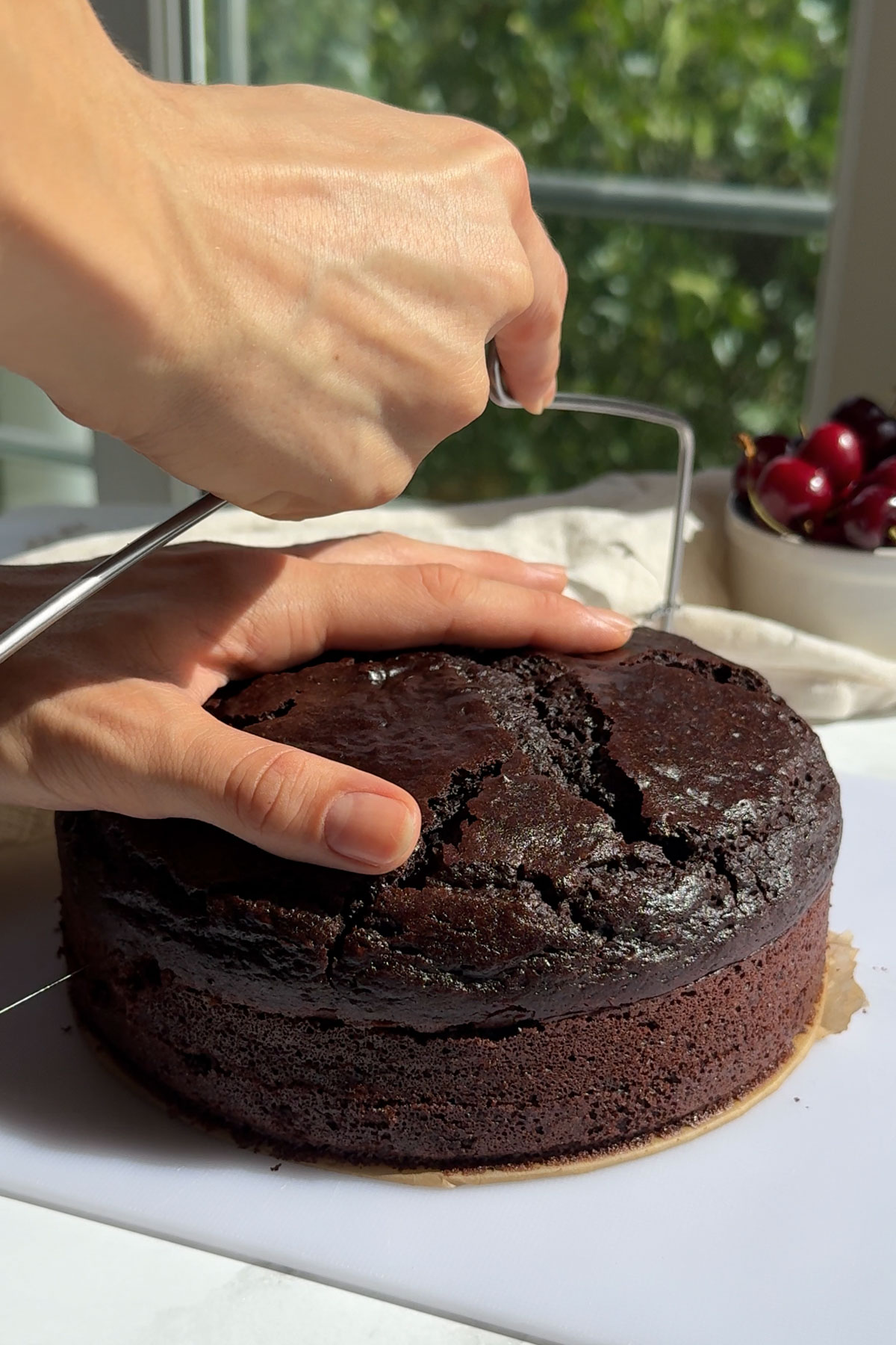 All the ingredients combined in a large bowl.