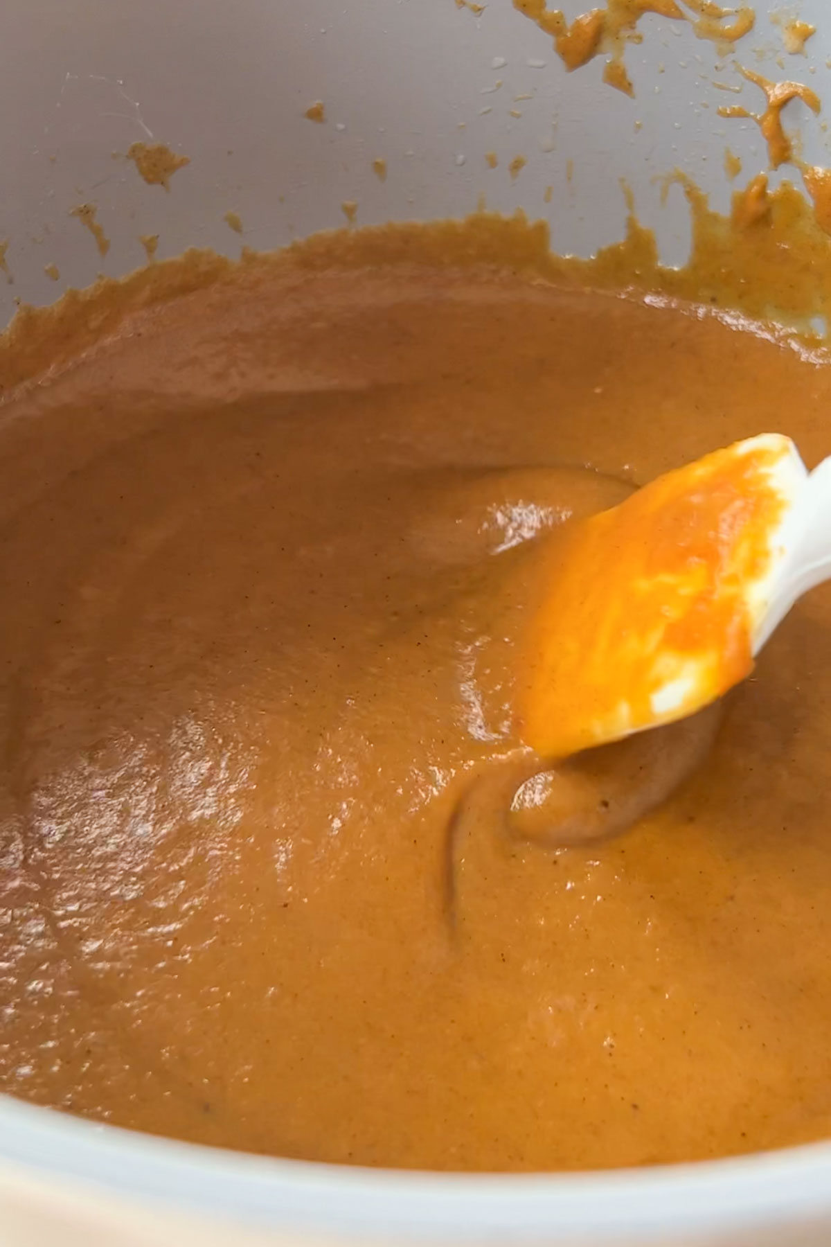 The filling cooking and mixed.
